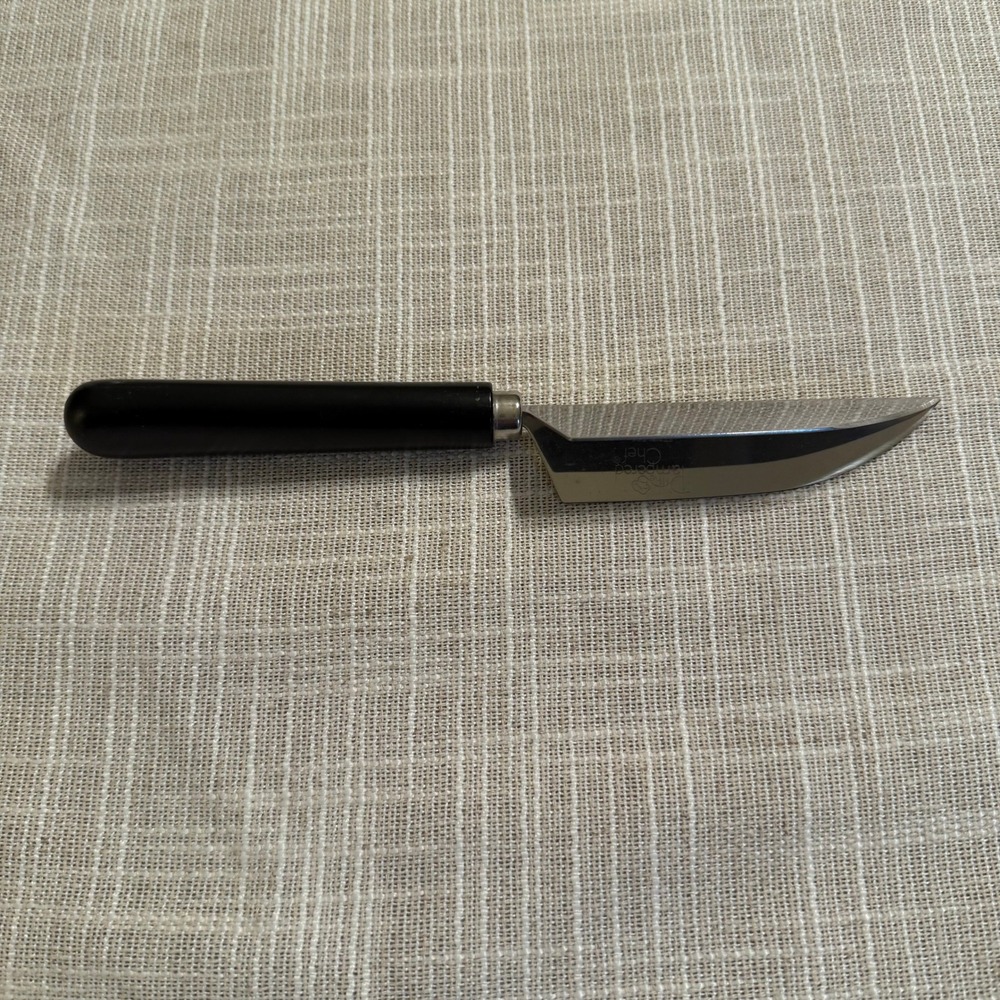 The Pampered Chef Quikut Paring Knife Stainless Steel Black Handle 8 Inch
